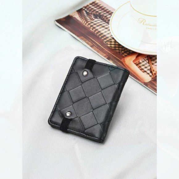 New Men Braided Textured Card Holder 163 - Picture 4 of 4